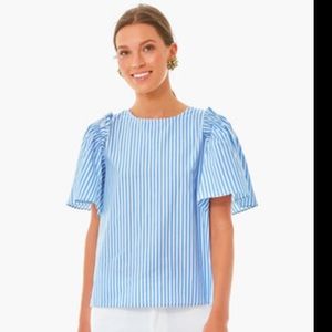 Never Worn, New in Packaging Blue Striped Top from Tuckernuck - Pomander Place